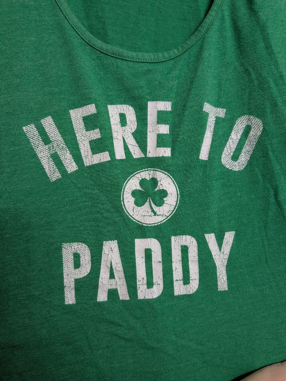Tipsy Elves “Here to Paddy” St. Patrick’s Day Racerback Tank Top XXL